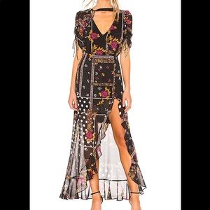 For Love and Lemons Stella maxi dress. Size small.